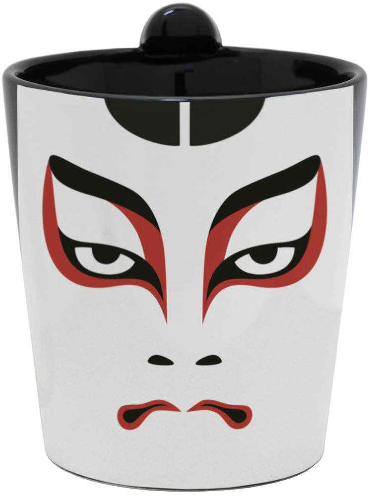 

Alta Mug Chon Mug Kabuki Mukimikuma by 240ml AR0604262 (Supervised Shochiku) Approx.