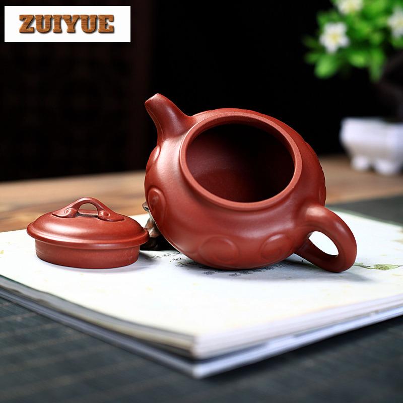 180ml Ancient Yixing Purple Clay Teapots Handmade Ruyi Antique Pot Raw Ore Dahongpao Mud Kettle With Filter Zisha Tea Set Tea