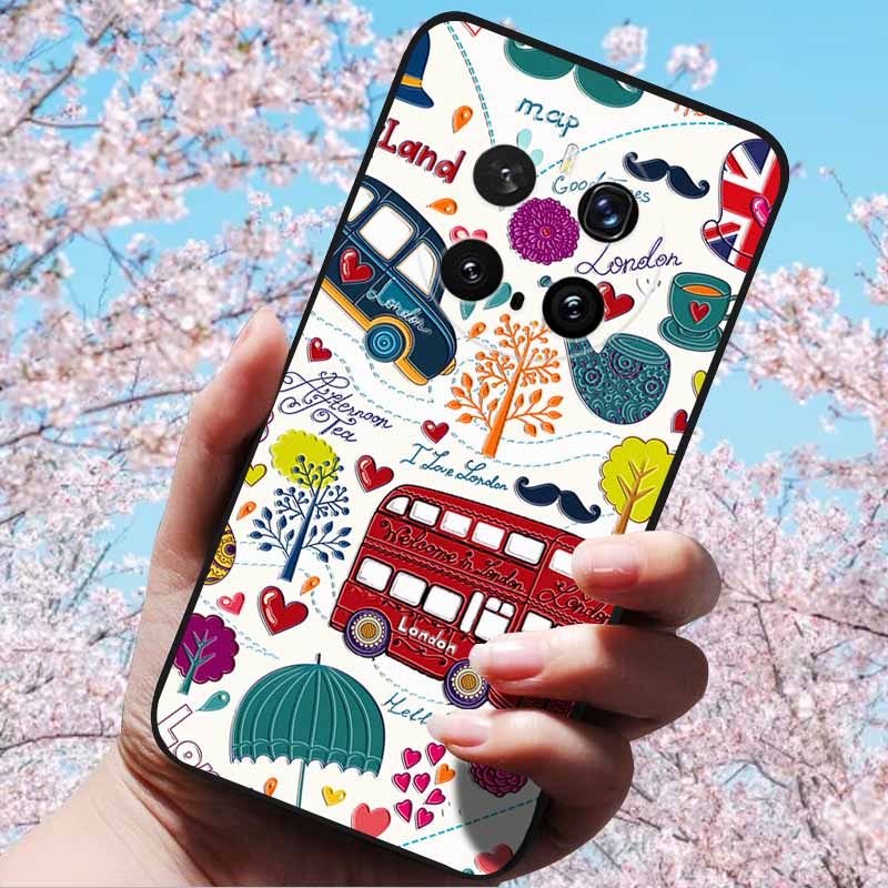For Honor Magic7 Pro / Magic7 5G Cases 3D Relief Flower Emboss Soft Silicone For Magic7 Pro Magic 7 3D Cartoon Back Cover Cases