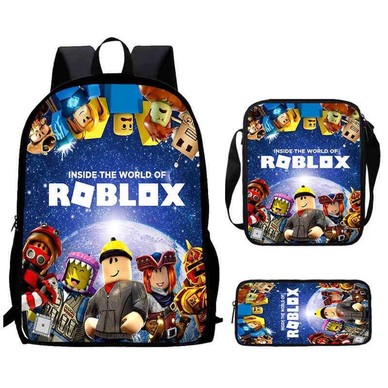 Roblox Printed Backpack, Children'S And Elementary School Bags