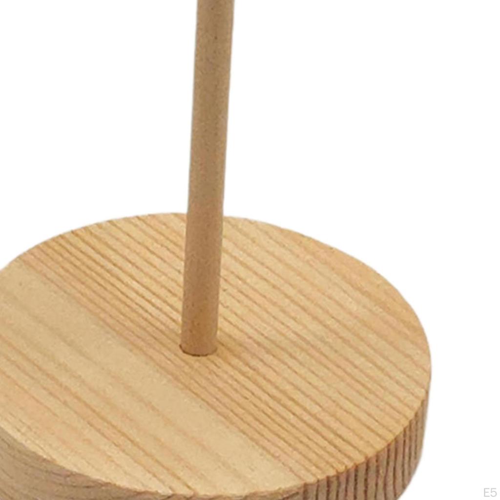 Crystal Ball Display Stand Egg Wooden Stable Baseball Sand Base Sphere Holder for