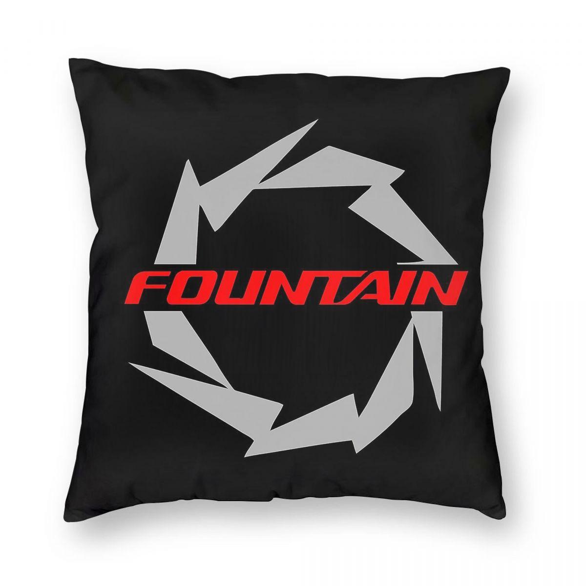 Fountain Powerboats Boats Square Pillowcase Polyester Linen Velvet Printed Zip Decor Throw Pillow Case Bed Cushion Cover 30x30cm