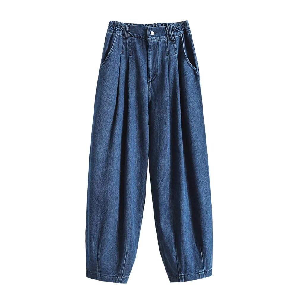 COHOKS Wide Leg Elastic Denim Loose Plus 5XL Women's Jeans, Pants, Fit, Sizes S, M, L, XL, 2XL, 3XL, 4XL,