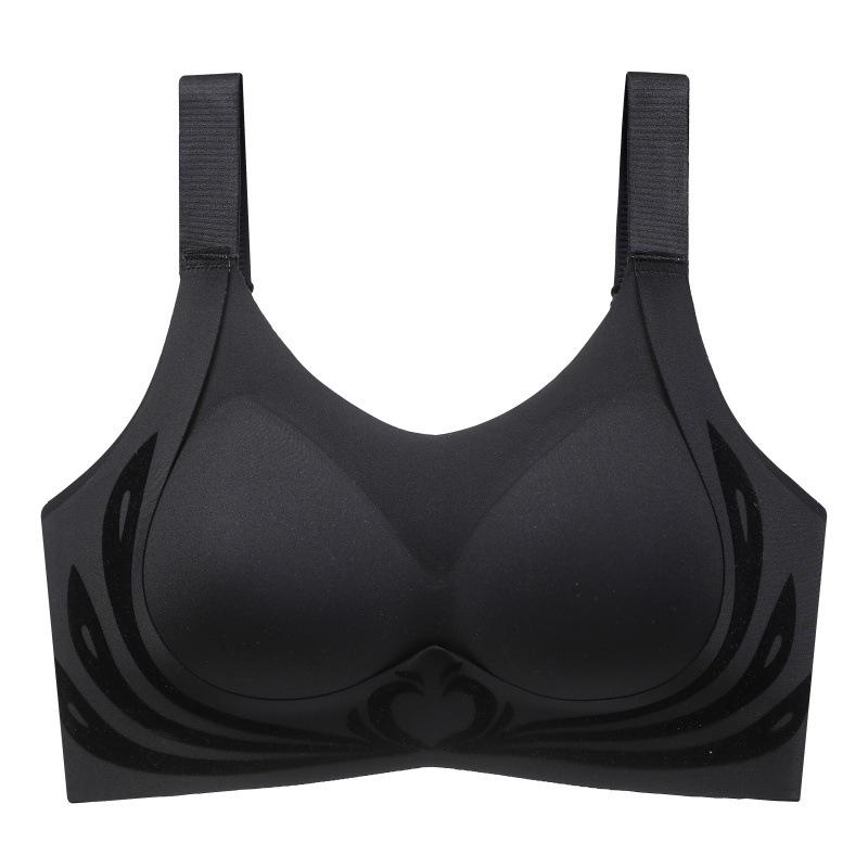 Large Size Bra Women's Sports Bra Women's Shockproof Anti Sagging Seamless Thin Bra Full Cup Vest Style Bra