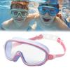Svømmebriller for barn Antidugg UV-beskyttelse Lekkasjesikre Basseng Svømmebriller med Neseklemme Øreplugger for Gutter Jenter Ungdom Småbarn 3-15 År