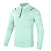 T-shirt Sportiva da Uomo con Mezza Zip, Collo Alto, Girocollo, Manica Lunga, Asciugatura Rapida, Nuova, Casual, per Esterno, Primavera e Autunno