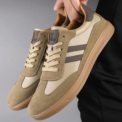 High Quality Leather Sneakers Men Trainers Classic Casual Sports Shoes Man Flat Sneakers Outdoor Non-slip Men's Skateboard Shoes