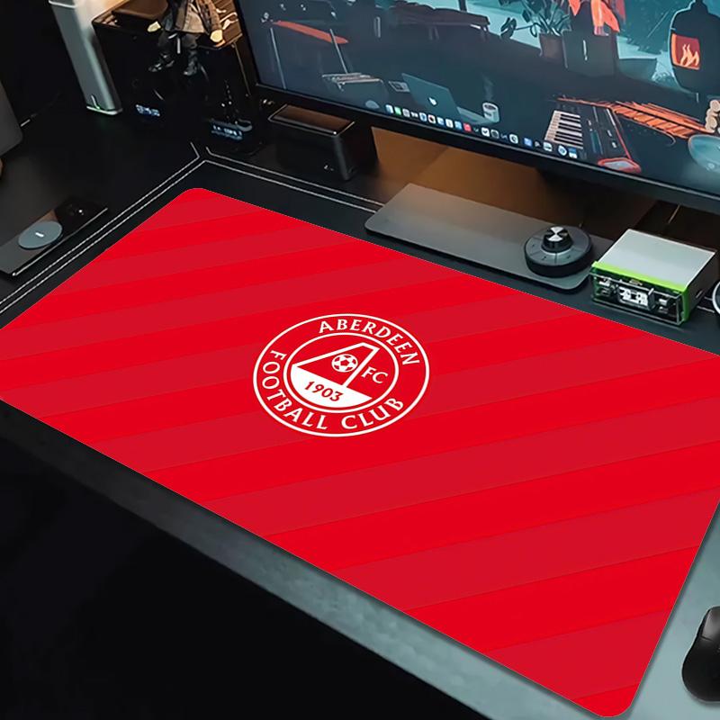 Aberdeen Football Club Print Cushion Non-slip Laptop Tablet Big Mousepad XXL Mat Mini PC Playmat With Lock Edge