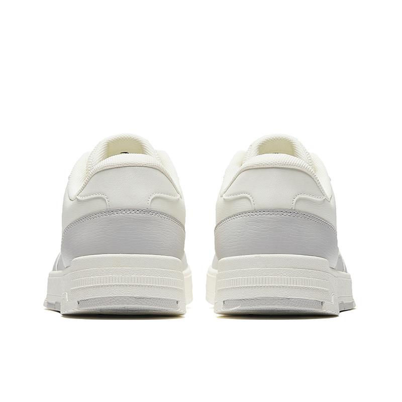 Anta Sports Casual Non-Slip Wear-Resistant Lightweight Low-Top Skate Shoes Men Sneakers White Gray 912518008-4