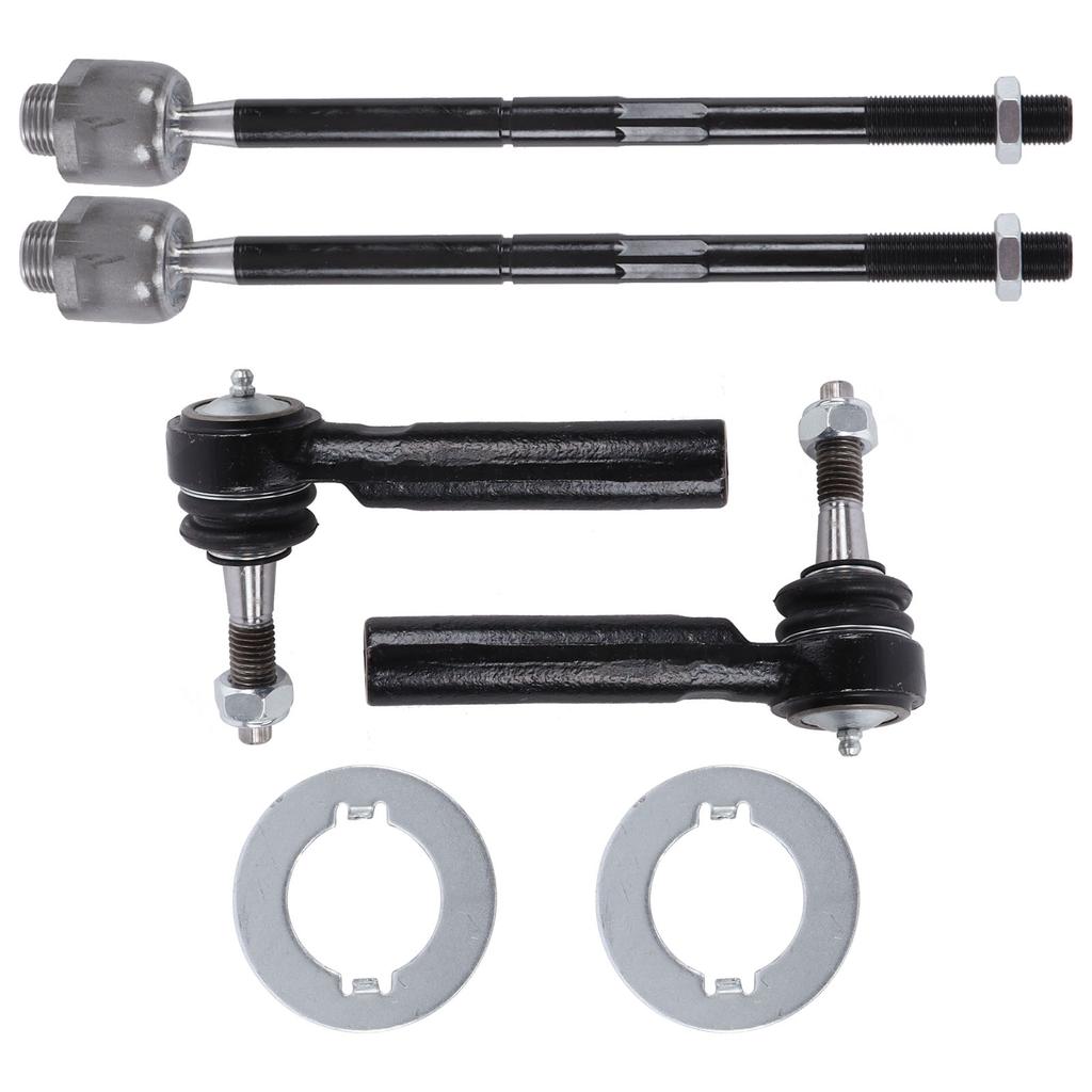 4pcs Tie Rod Ends Inner Outer Set Modification Replacement for Chevrolet Silverado 1500 LT 2007