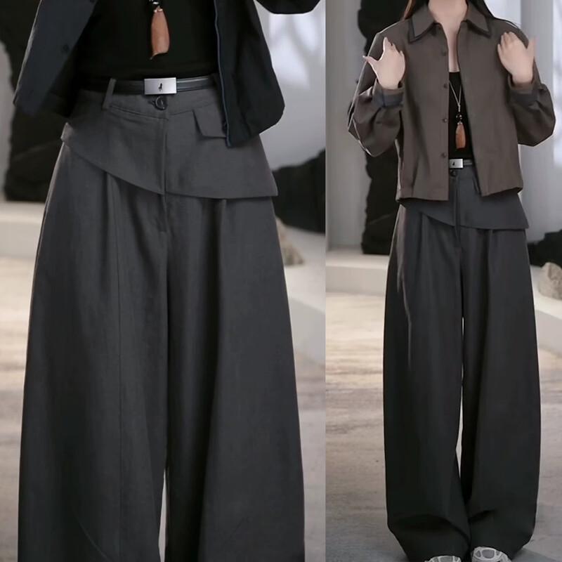 La Chapelle Women's High-Waist Curved Knife Pants