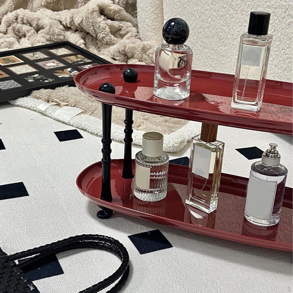 Countertop Storage Rack Desktop Organizer Display Shelf Vanity Tray for Home