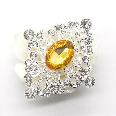 New Fashion 10Pcs 40*46mm Metal Acrylic Crystal Rhinestone Buttons For Craft Embellishment Diy Clothing Decorative Accessories