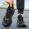 Men’s Black Sports Shoes White Running Sneakers Summer Breathable Shoes Students Large Size Jogging Shoes Light Weight