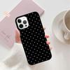 Black And White Polka Dot Mobile Phone Cases Cover For iPhone 17 Air 16 15 14 12 13 11 Pro MAX Apple Plus SE2020 Coque