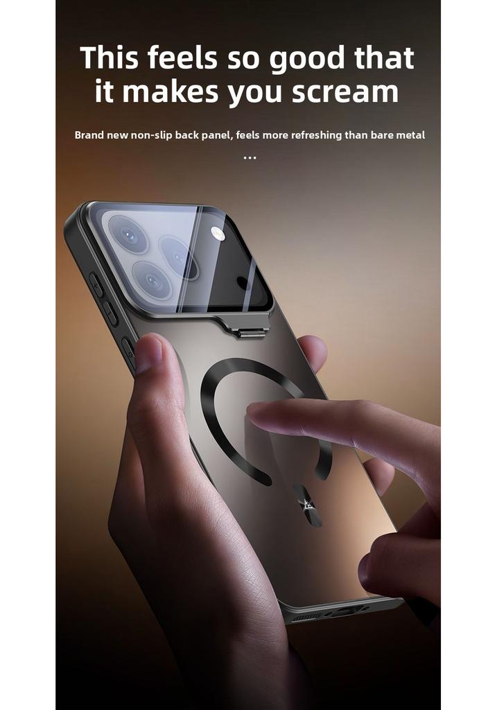 For Huawei Honor 600 Pro Case Hard PC Magnetic Wireless Charging Lens Stand Protective Back Cover Case For Honor 600 Pro Shell