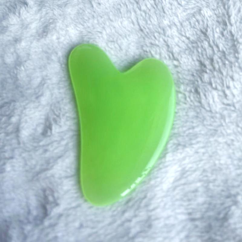 Resin Heart-Shaped Massage Scraping Tablets for Full Body and Meridian Therapy