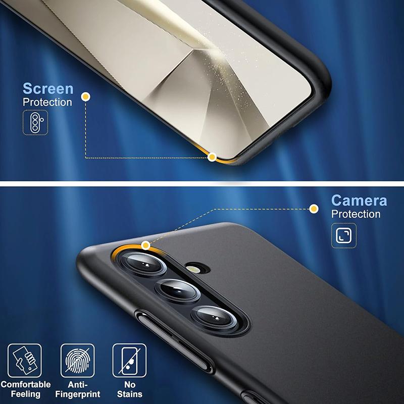 Ultra Thin Matte Hard PC Case For Samsung Galaxy S25 Edge S24 S23 S22 S21 FE Ultra Plus Luxury Frosted Case For Samsung S25 +