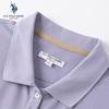 U.S. Polo Assn. שמלת פולו מידי עם קפלים לנשים