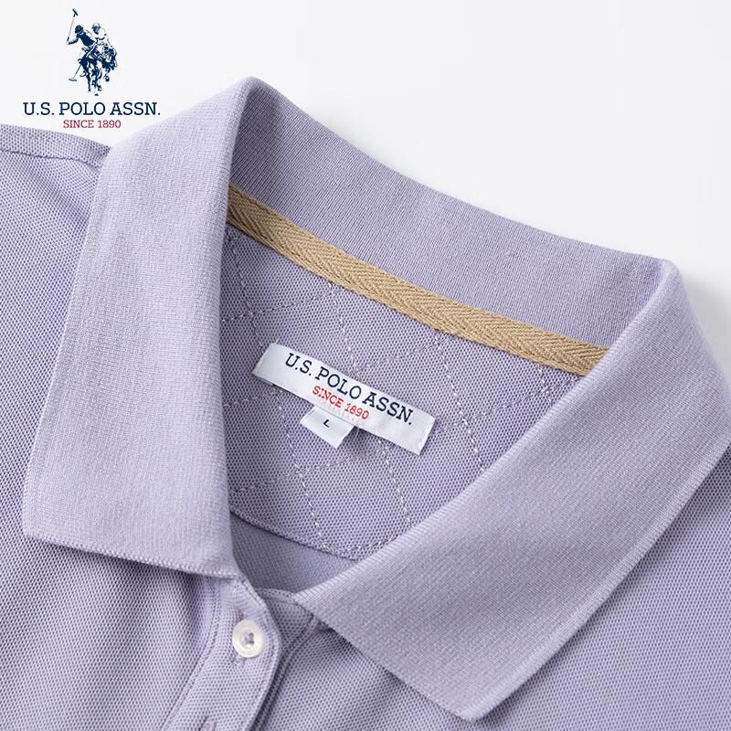 U.S. Polo Assn. שמלת פולו מידי עם קפלים לנשים