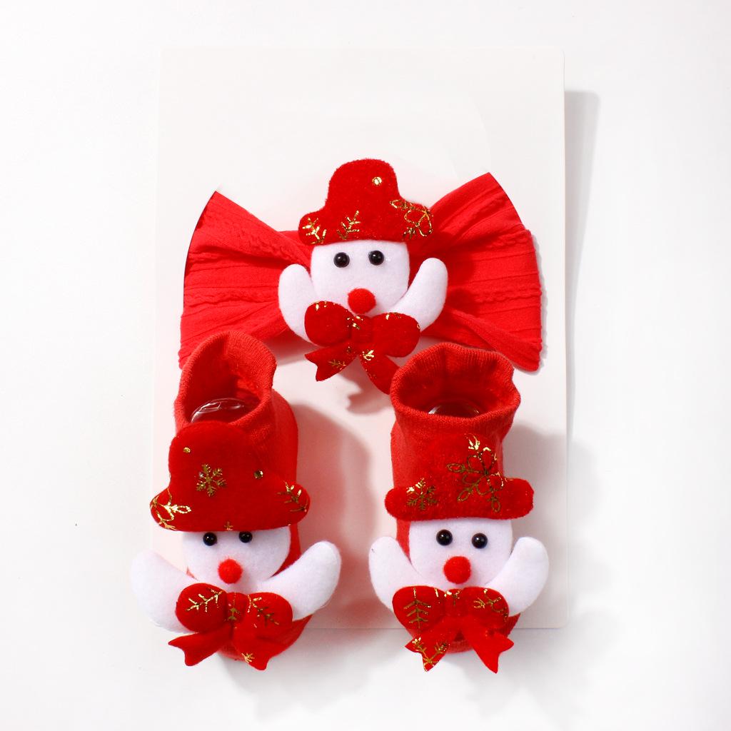 European & American Christmas Holiday Baby Headband Set – Cute Nylon Hair Accessories for Infants