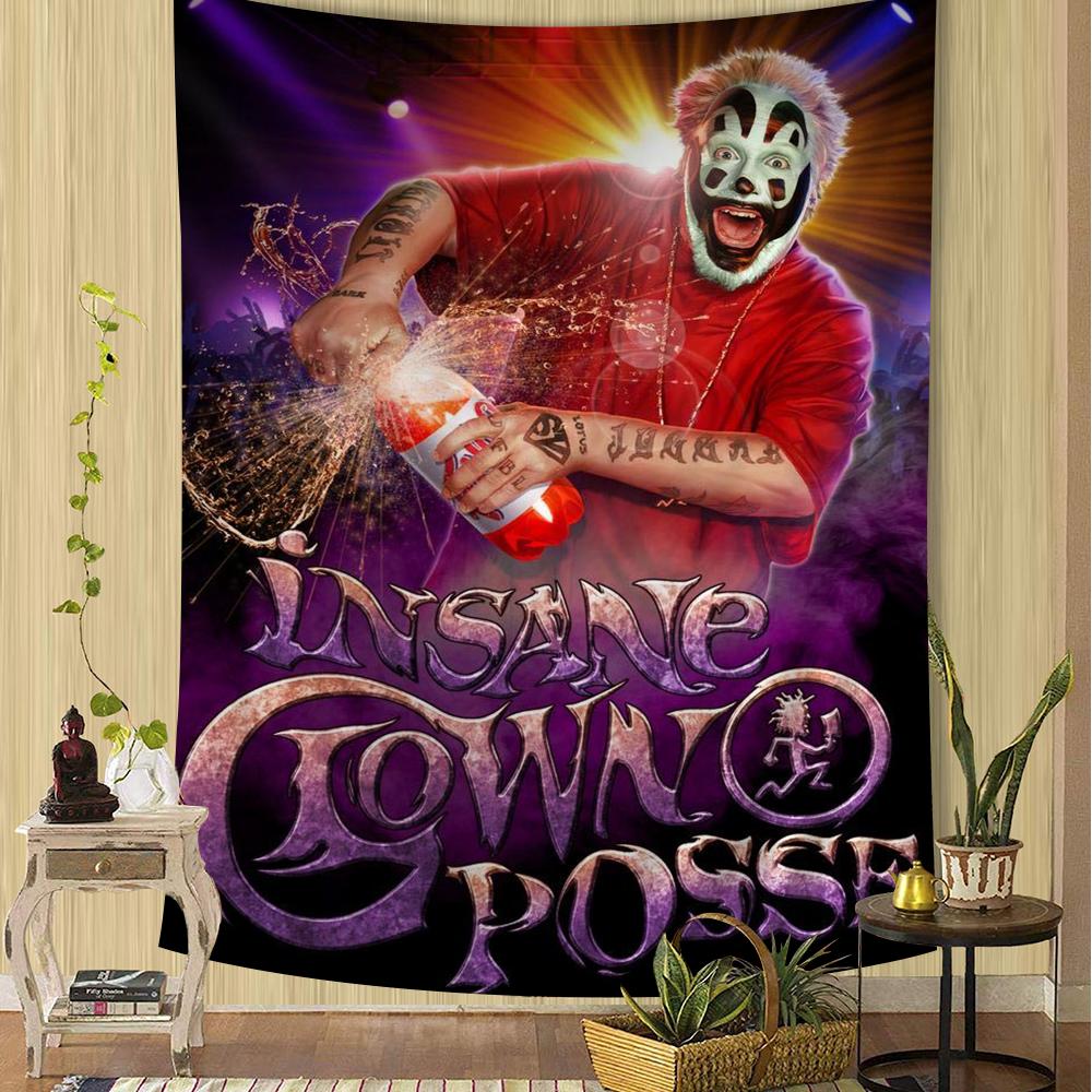 insane clown posse band Tapestry Anime Tapestry Hanging Tarot Hippie Wall Rugs Dorm Wall Hanging Sheets