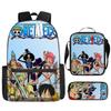 Popular Animation Backpack Student Schoolbag Boys Messenger Bag Girls Pencil Case