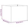 VidaXL Planter 40x40x30 Cm Galvanized Steel 860799