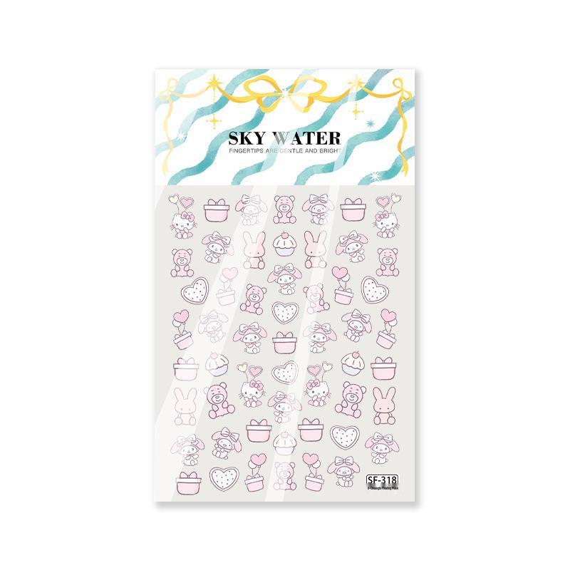 

Sky Cute Melody Kitty Nail & Journal DIY Stickers