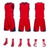 Kids Basketball Jersey Set Breathable Quick Dry Short Sleeve Uniform Boys Girls Training Camp