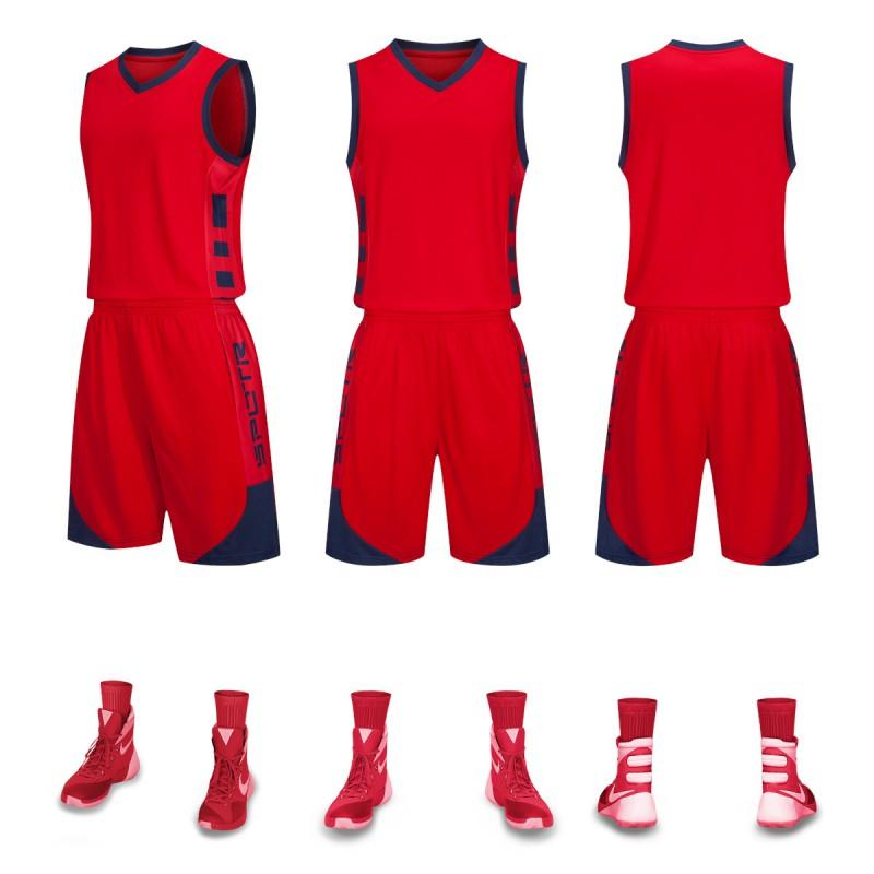 Kids Basketball Jersey Set Breathable Quick Dry Short Sleeve Uniform Boys Girls Training Camp