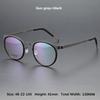 Dänisches Design Optische Brillenbügel Herren 9704 Luxusmarke Reines Titan Brillenbügel Damen Korrektionsbrille Lesebrille