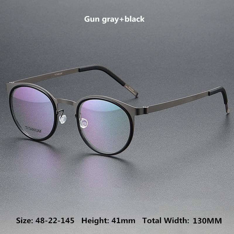 Dänisches Design Optische Brillenbügel Herren 9704 Luxusmarke Reines Titan Brillenbügel Damen Korrektionsbrille Lesebrille