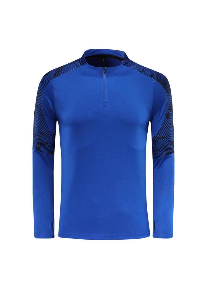 Unisex Half-Zip Long-Sleeve Football Training Set with Pants