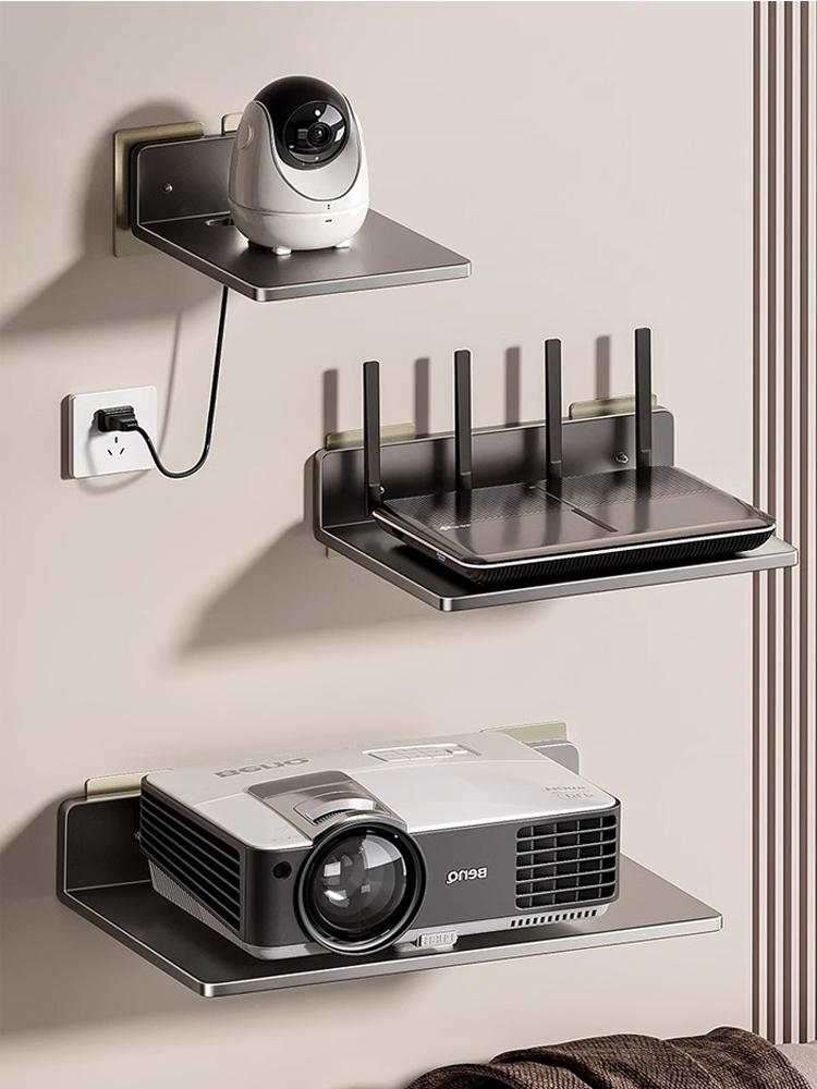 Router Rack Storage Box Projector Stand Holder Wall Modem Sundries Organization DVD Player TV Set-Top Box Holder Rack Shelf