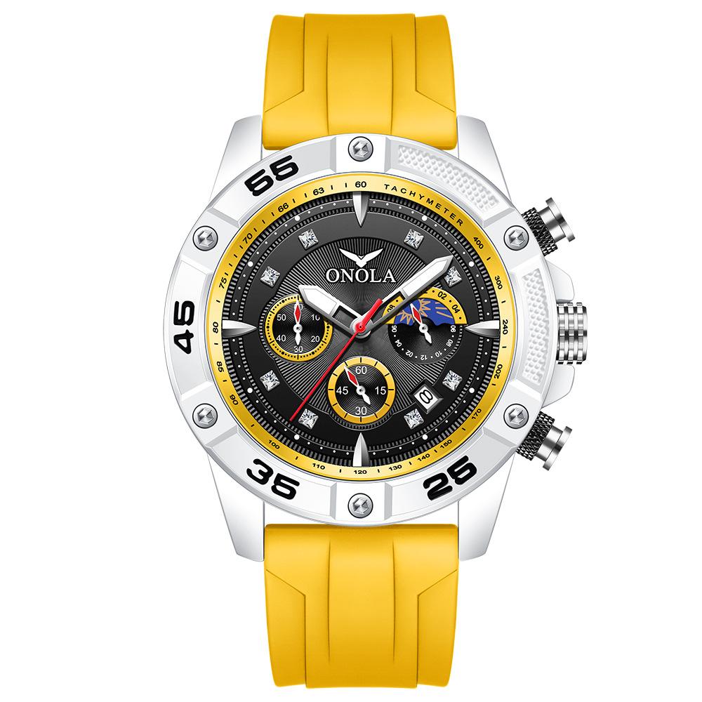 Fashionable and Casual New Multifunctional Quartz Waterproof Tape Watch