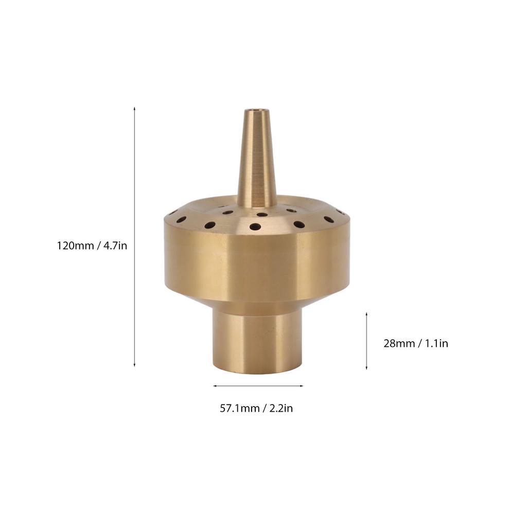 Ugello Fontana Acqua Ugello Fontana Ottone Ugello a Colonna Testa Spruzzatrice per Laghetto da Giardino Porta Bellissimi Effetti Visivi G2in