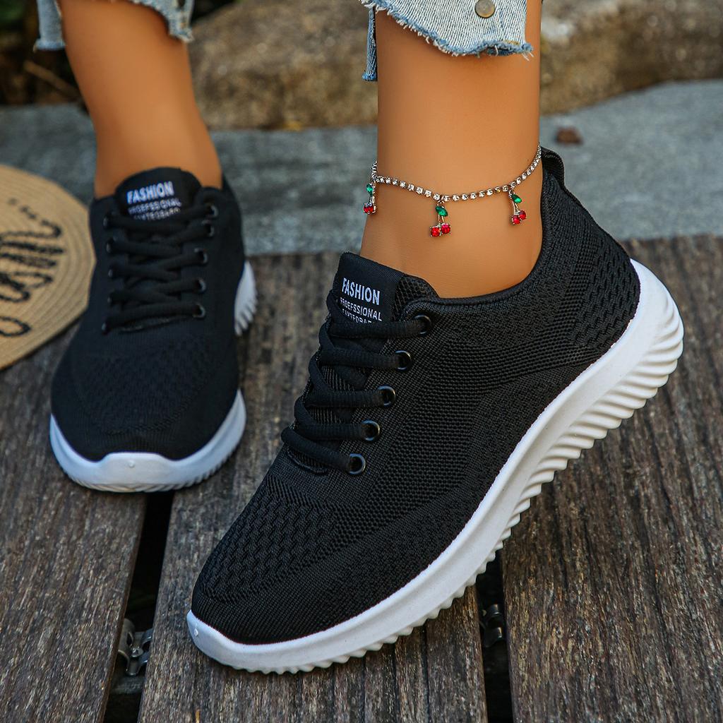 Fashion Women Sneakers 2025 New Walking Plus Size Shoes Woman Lace Up Round Toe Sneakers Women Fashion Lightweight Designer Shoes Women