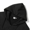 Fila Solid Color Zipper Hoodie Unisex Hoodies Black FS2FTD4102X-BLK