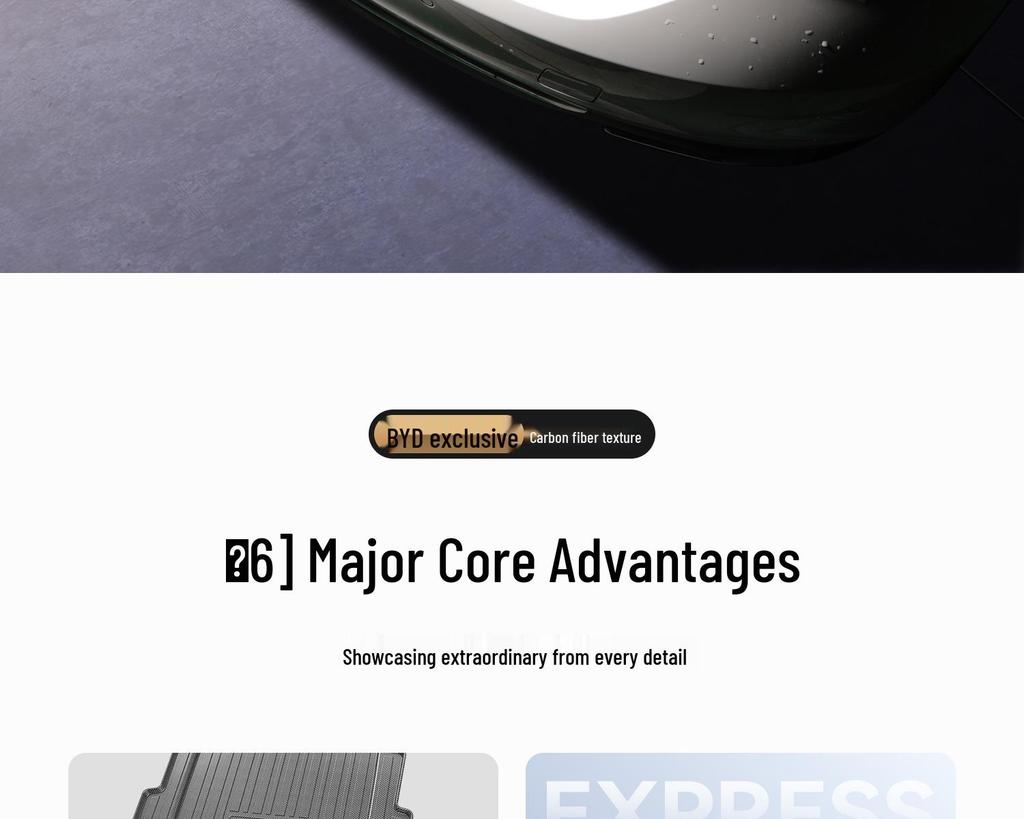 Compatible TPE Trunk Mat for BYD Models: Qin Plus/L, Song Plus/Pro, Seal, Dolphin, Yuan, Haishi, Han, Tang