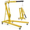 2 Ton 4000 LBS Hydraulic Engine Hoist: Heavy Duty Folding Cherry Picker with Telescopic Boom for Auto Repair