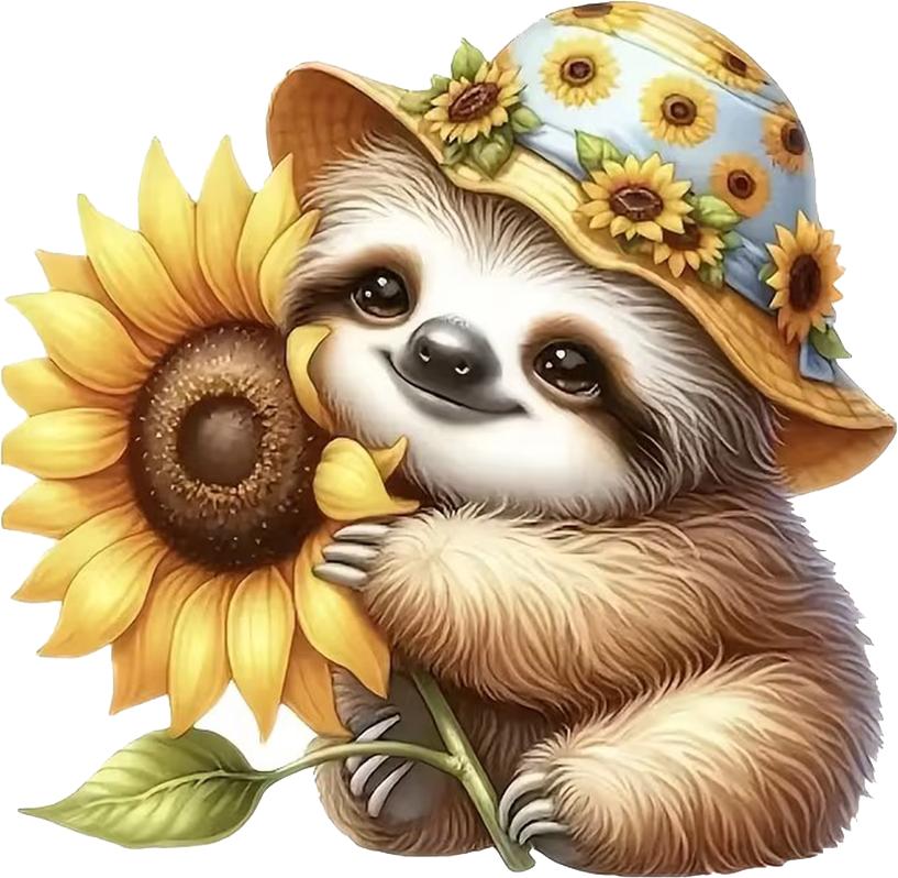 QT2078#15cm Sunflower Waterproof Scratch-Resistant Vinyl Stickers, Suitable for Cars, Laptops,  Trucks, Motorcycles, Windows