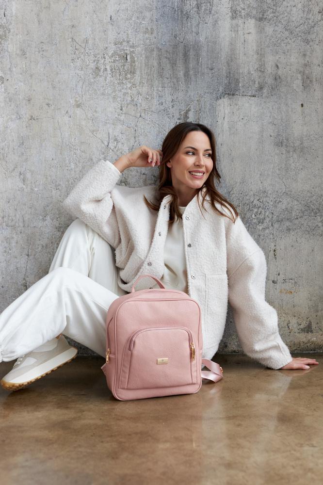 Spacious women's backpack made of eco-leather - Peterson