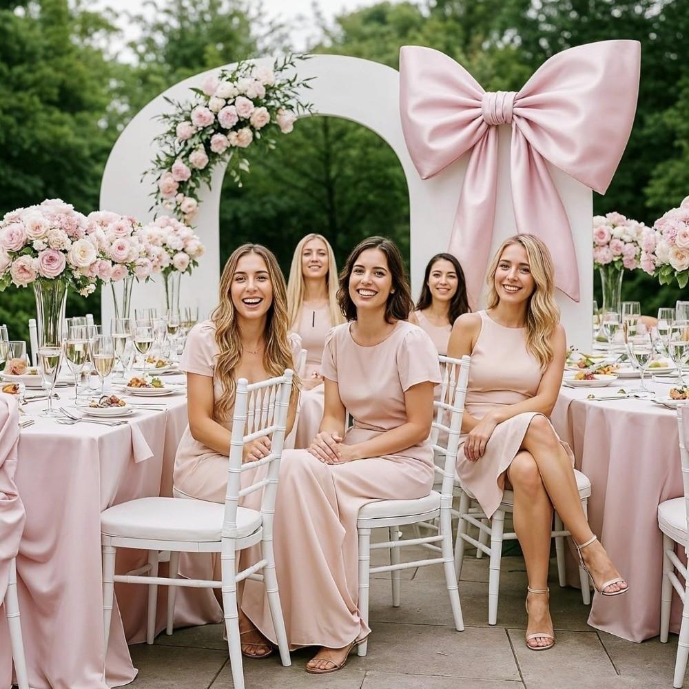 Hanging Big Coquette Bow Large Bow Decoration Fashion Giant Bowknot  for Wedding Backdrop