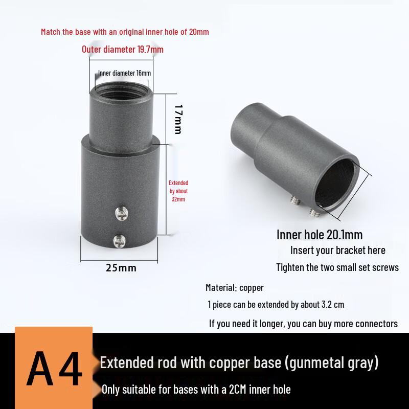 LANGZHIWEN Shower Riser Rail Fixed Base