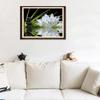 White Lotus 5D DIY Diamonds Mosaic Painting Partial Round Drill Rhinestones Paintings Crystal Creative Handmade Wall Decoration