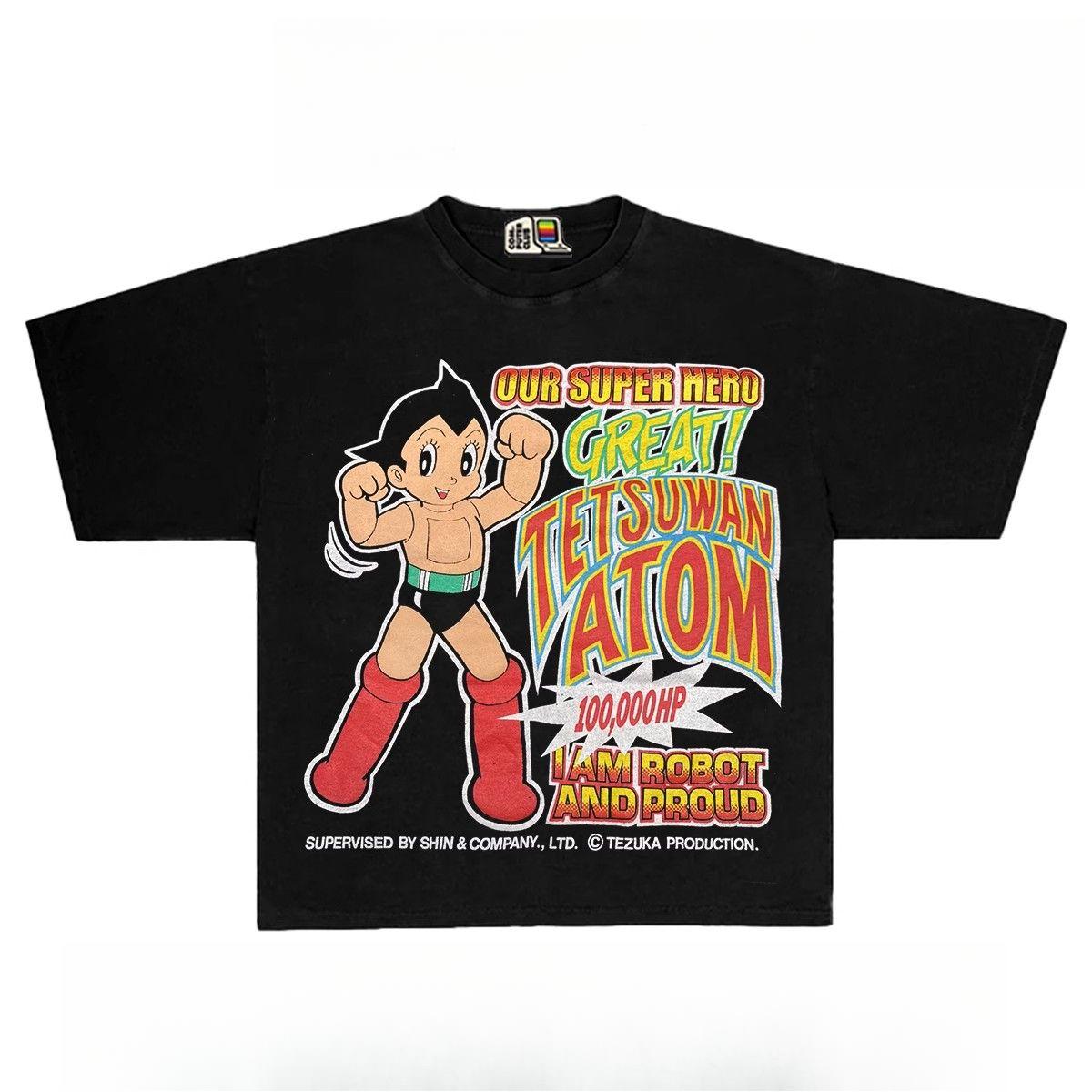 

Американские комиксы Футболка с коротким рукавом Астробой Мужская и женская Летняя Винтажная Нишевая Свободная Графическая Футболка 2XL