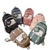 Schoolbag new high-value, light weight, cute, fashionable and versatile large-capacity schoolbag, junior high school and high school students backpack