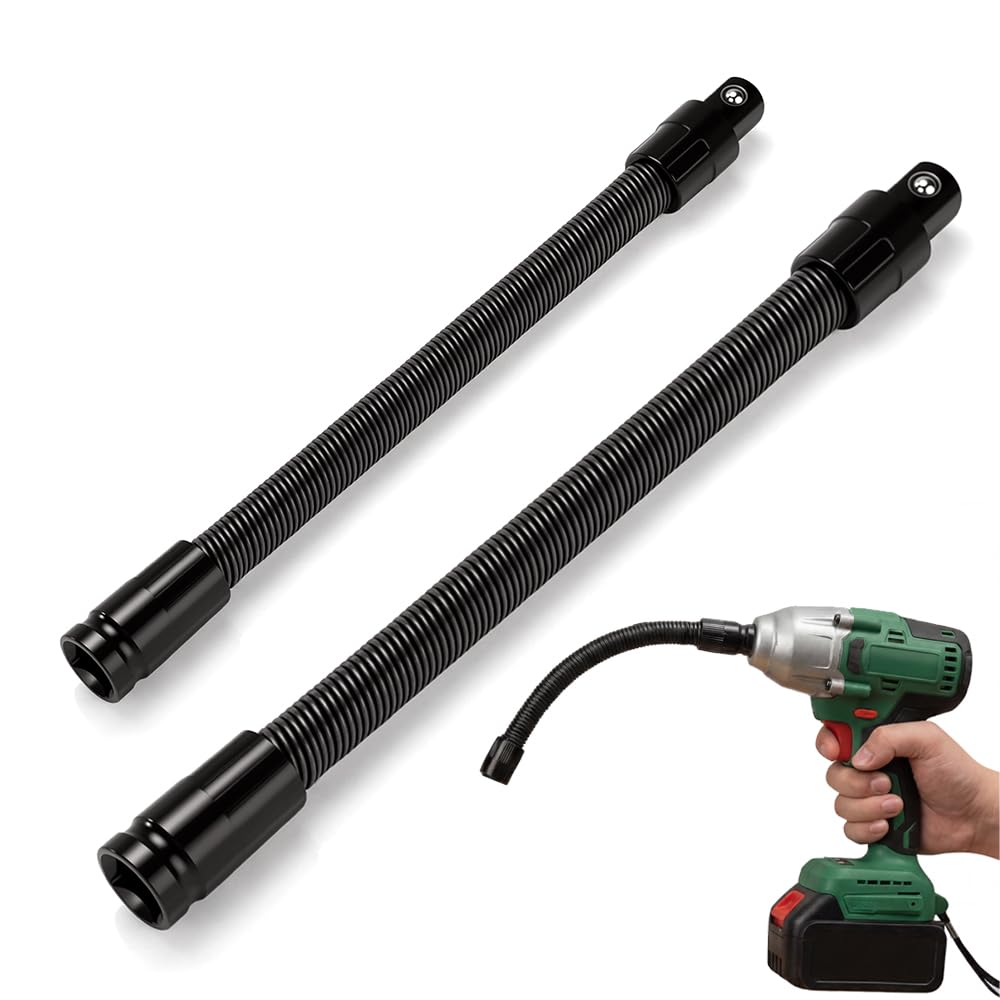 

1/2 Flexible Shaft Extension Rod Torque Socket, 2026 New Ratchet Wrench Electric Wrench Connector, Portable Hand Tool (250 mm)