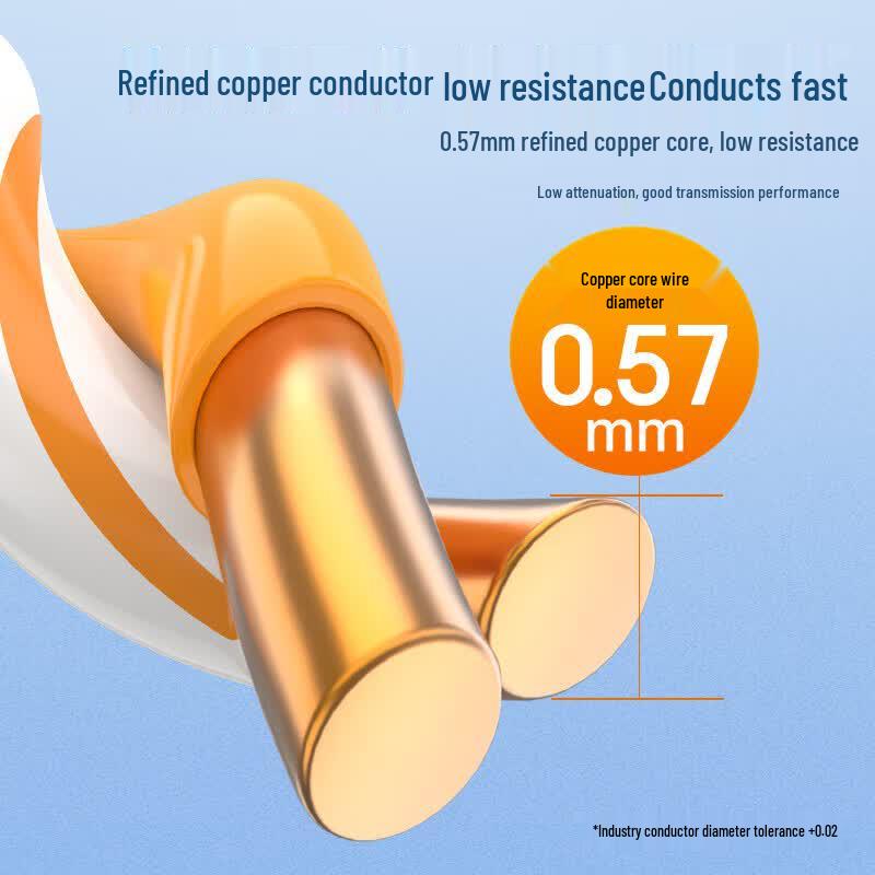 Choseal Commercial Cat6 Dual-Shielded Ethernet Cable